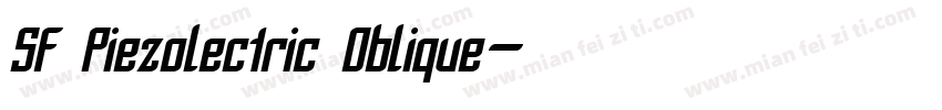 SF Piezolectric Oblique字体转换